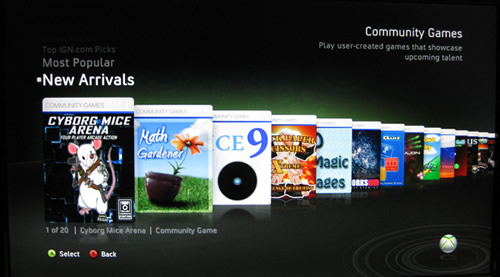 Cyborg Mice Arena on Xbox Live Community Games